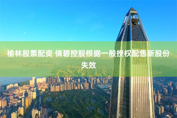 榆林股票配资 倩碧控股根据一般授权配售新股份失效