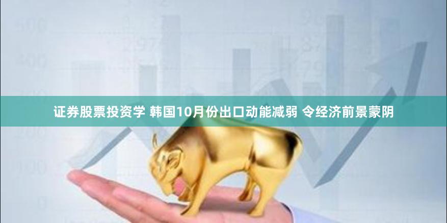 证券股票投资学 韩国10月份出口动能减弱 令经济前景蒙阴